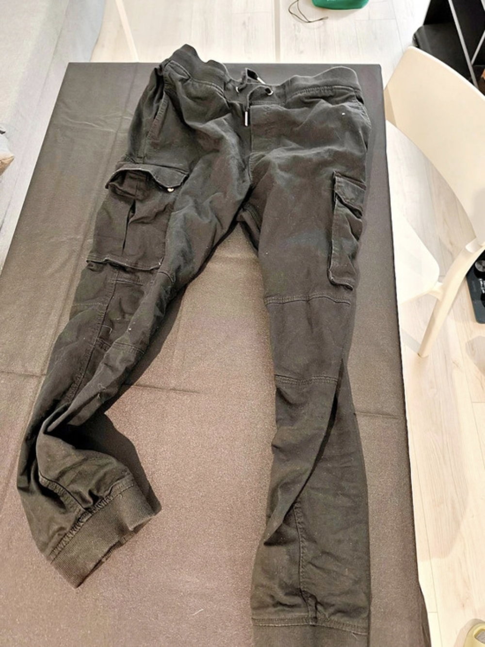 HM Black Cargo Jogger Pants